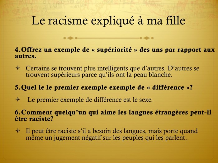 Le racisme expliqué à ma fille