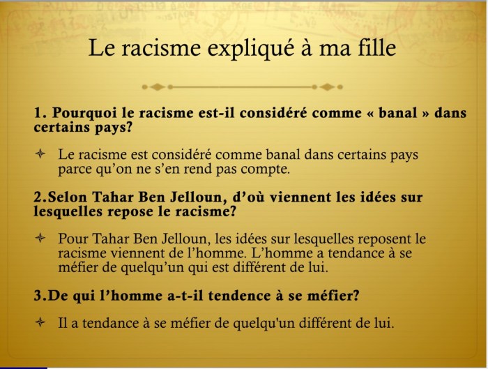 Le racisme expliqué à ma fille