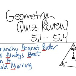 Geometry 5.1 5.4 quiz answers