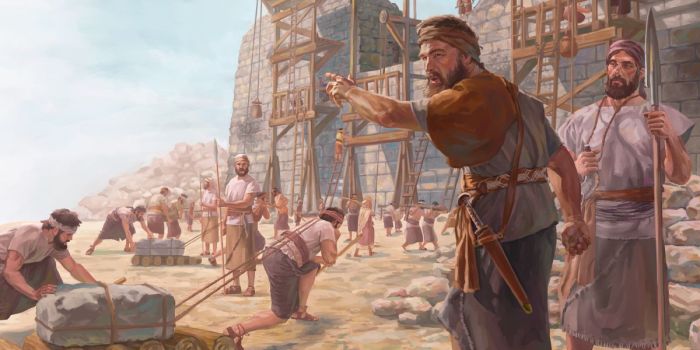 The thematic focus of nehemiah is rebuilding the temple